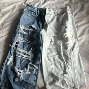 Pacsun two toned ripped jeans size 28